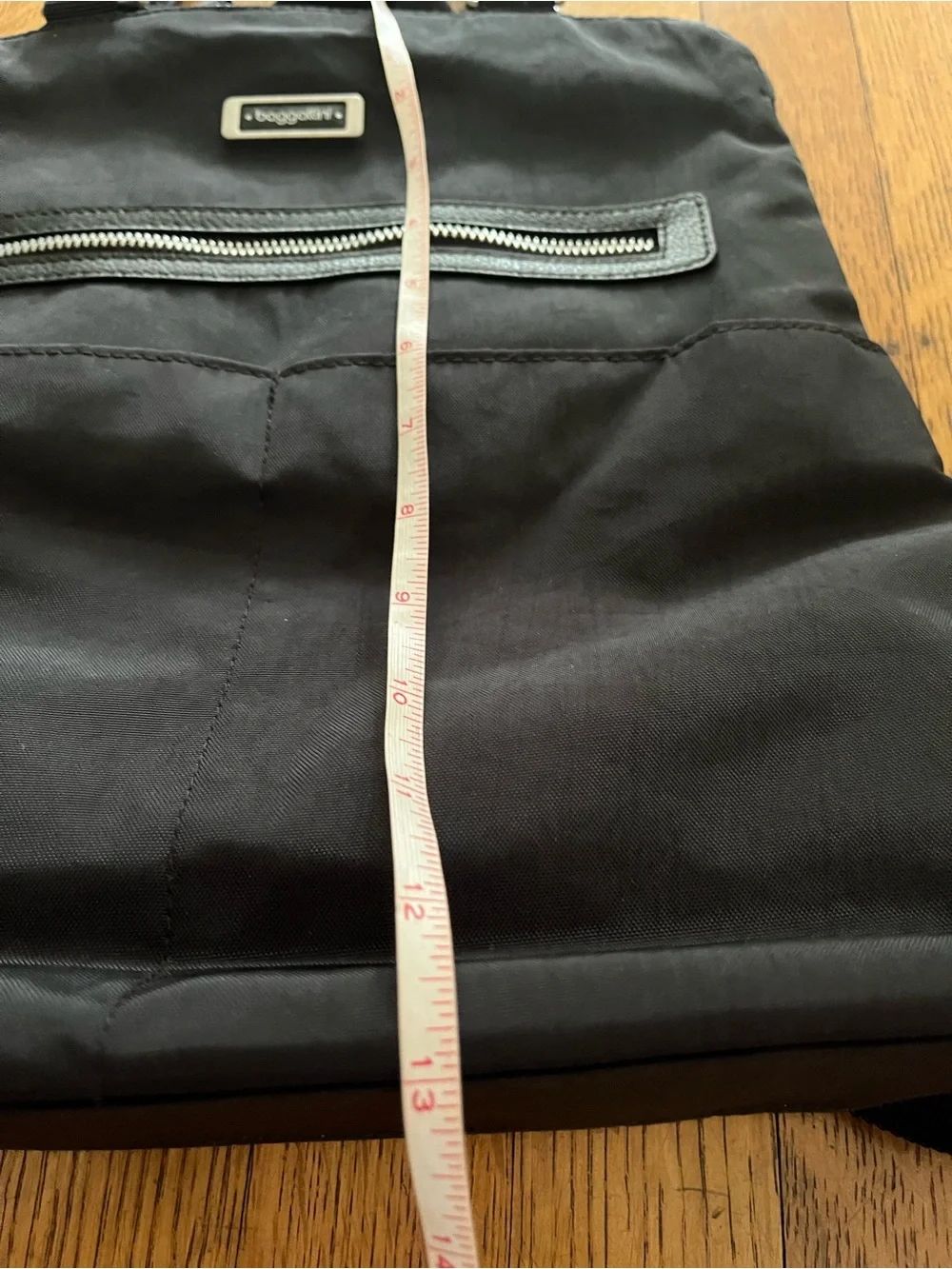Baggallini Black Jessica Convertible Nylon Backpack Tote